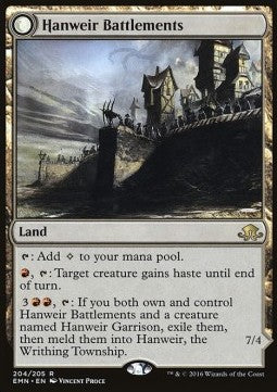 Hanweir Battlements / Hanweir, the Writhing Township⁣ - Eldritch Moon⁣ (Rare)⁣ [204]