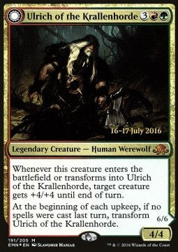 Ulrich of the Krallenhorde / Ulrich, Uncontested Alpha⁣ - Eldritch Moon: Promos⁣ (Mythic)⁣ [191]