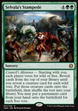 Selvala's Stampede⁣ - Conspiracy: Take the Crown⁣ (Rare)⁣ [71]