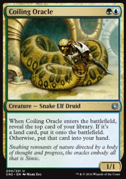 Coiling Oracle⁣ - Conspiracy: Take the Crown⁣ (Uncommon)⁣ [200]