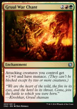 Gruul War Chant⁣ - Conspiracy: Take the Crown⁣ (Uncommon)⁣ [203]