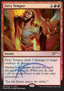 Fiery Temper⁣ - Friday Night Magic Promos⁣ (Rare)