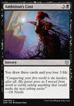 Ambition's Cost - Duel Decks: Nissa vs. Ob Nixilis (Uncommon) [DDR-38]