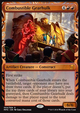 Combustible Gearhulk⁣ - Kaladesh Inventions⁣ (Masterpiece)⁣ [4]