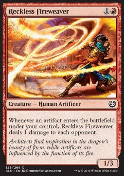 Reckless Fireweaver⁣ - Kaladesh⁣ (Common)⁣ [126]
