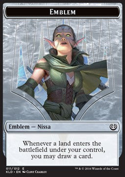 Nissa, Vital Force Emblem⁣ - Kaladesh⁣ (Token)⁣ [T11]