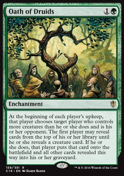Oath of Druids⁣ - Commander 2016⁣ (Rare)⁣ [159]