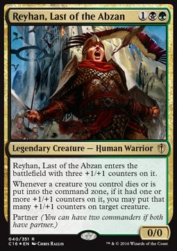 Reyhan, Last of the Abzan⁣ - Commander 2016⁣ (Rare)⁣ [40]
