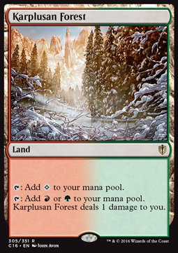 Karplusan Forest - Commander 2016 (Rare) [C16-305]