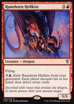Runehorn Hellkite⁣ - Commander 2016⁣ (Rare)⁣ [20]