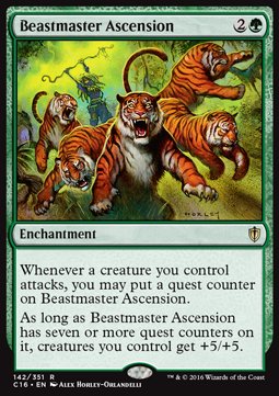 Beastmaster Ascension⁣ - Commander 2016⁣ (Rare)⁣ [142]