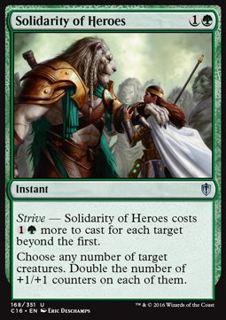 Solidarity of Heroes⁣ - Commander 2016⁣ (Uncommon)⁣ [168]