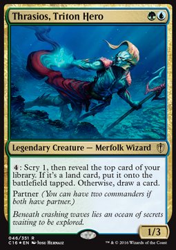 Thrasios, Triton Hero⁣ - Commander 2016⁣ (Rare)⁣ [46]