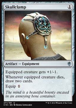 Skullclamp⁣ - Commander 2016⁣ (Uncommon)⁣ [271]