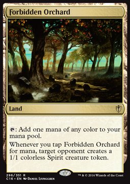 Forbidden Orchard⁣ - Commander 2016⁣ (Rare)⁣ [296]