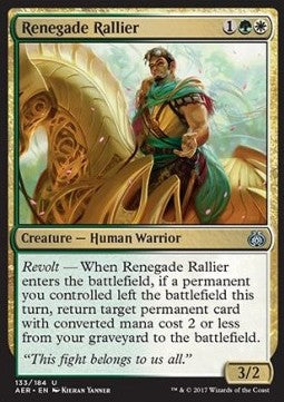 Renegade Rallier⁣ - Aether Revolt⁣ (Uncommon)⁣ [133]