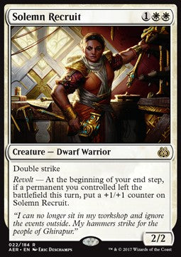 Solemn Recruit⁣ - Aether Revolt⁣ (Rare)⁣ [22]