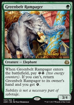 Greenbelt Rampager - Aether Revolt: Promos (Rare) [PAER-107]