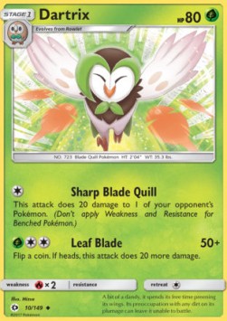 Dartrix⁣ - Sun & Moon⁣ (Uncommon)⁣ [10]