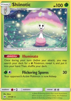 Shiinotic⁣ - Sun & Moon⁣ (Holo Rare)⁣ [17]