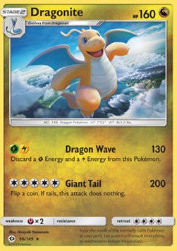 Dragonite⁣ - Sun & Moon⁣ (Holo Rare)⁣ [96]