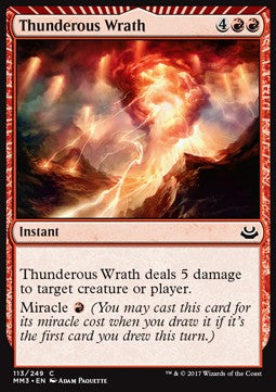 Thunderous Wrath⁣ - Modern Masters 2017⁣ (Common)⁣ [113]
