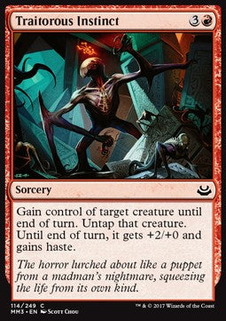 Traitorous Instinct⁣ - Modern Masters 2017⁣ (Common)⁣ [114]