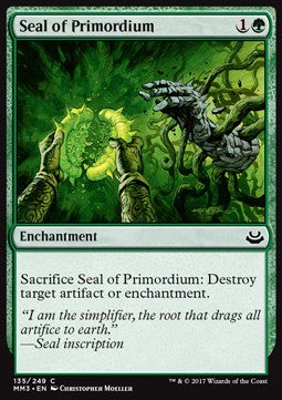 Seal of Primordium⁣ - Modern Masters 2017⁣ (Common)⁣ [135]