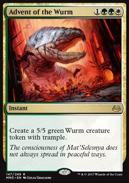 Advent of the Wurm⁣ - Modern Masters 2017⁣ (Rare)⁣ [147]
