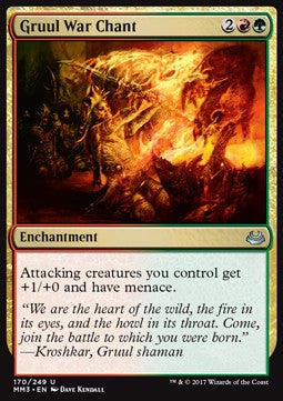Gruul War Chant⁣ - Modern Masters 2017⁣ (Uncommon)⁣ [170]