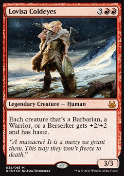 Lovisa Coldeyes⁣ - Duel Decks: Mind vs. Might⁣ (Mythic)⁣ [34]
