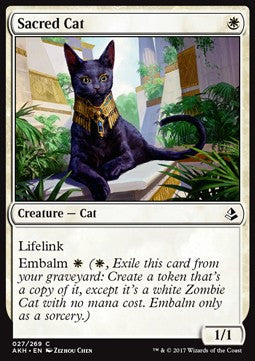 Sacred Cat⁣ - Amonkhet⁣ (Common)⁣ [27]
