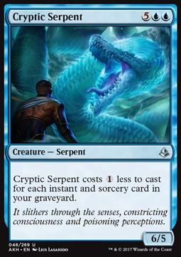 Cryptic Serpent⁣ - Amonkhet⁣ (Uncommon)⁣ [48]