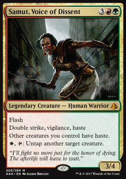 Samut, Voice of Dissent⁣ - Amonkhet⁣ (Mythic)⁣ [205]