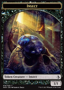 Insect Token (Black 1/1)⁣ - Amonkhet⁣ (Token)⁣ [T19]