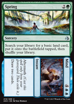 Spring // Mind⁣ - Amonkhet⁣ (Uncommon)⁣ [219]