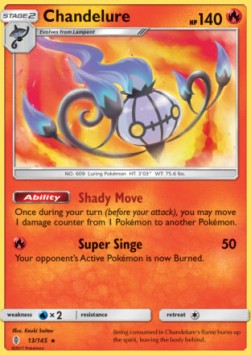 Chandelure⁣ - Guardians Rising⁣ (Holo Rare)⁣ [13]