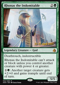Rhonas the Indomitable⁣ - Amonkhet: Promos⁣ (Mythic)⁣ [182]