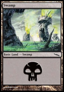 Swamp (V.4)⁣ - Mirrodin⁣ (Land)⁣ [298]