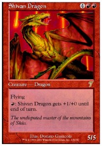 Shivan Dragon⁣ - Seventh Edition⁣ (Rare)⁣ [218]