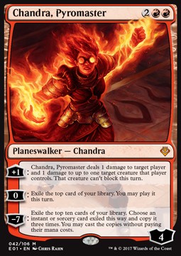 Chandra, Pyromaster⁣ - Archenemy: Nicol Bolas⁣ (Mythic)⁣ [42]