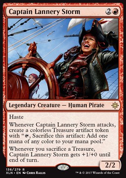 Captain Lannery Storm⁣ - Ixalan⁣ (Rare)⁣ [136]