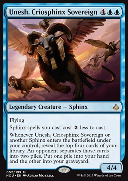 Unesh, Criosphinx Sovereign⁣ - Hour of Devastation⁣ (Mythic)⁣ [52]