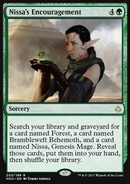 Nissa's Encouragement⁣ - Hour of Devastation⁣ (Rare)⁣ [203]