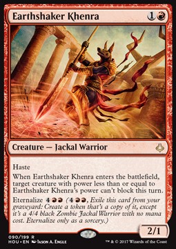 Earthshaker Khenra⁣ - Hour of Devastation⁣ (Rare)⁣ [90]