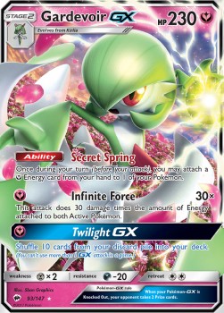 Gardevoir GX⁣ - Burning Shadows⁣ (Ultra Rare)⁣ [93]
