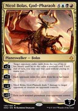 Nicol Bolas, God-Pharaoh⁣ - Hour of Devastation: Promos⁣ (Mythic)⁣ [140]