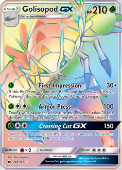 Golisopod GX⁣ - Burning Shadows⁣ (Secret Rare)⁣ [148]