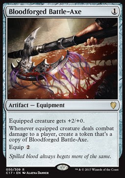 Bloodforged Battle-Axe⁣ - Commander 2017⁣ (Rare)⁣ [50]