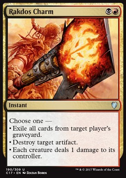 Rakdos Charm⁣ - Commander 2017⁣ (Uncommon)⁣ [190]